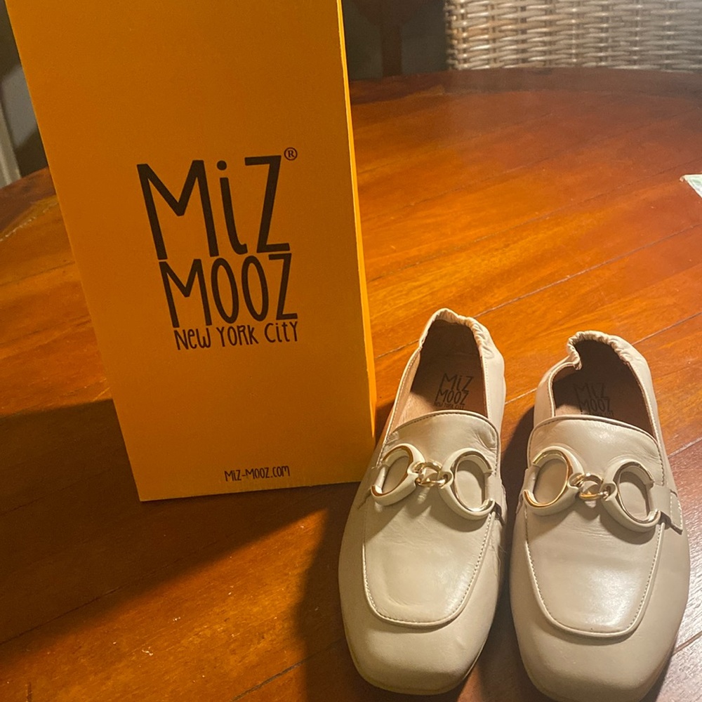 Miz  Mooz genuine Leather beige shoes